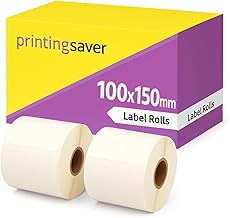 2 Compatible Rolls 100 mm x 150 mm Thermal Labels for Zebra GK420d GK420t GC420d GX420d GX420t GC420t GX430t GT800 LP2844 TLP 2844 Citizen CL-S521 CL-S621 CL-S6 31 (500 Labels per Roll)