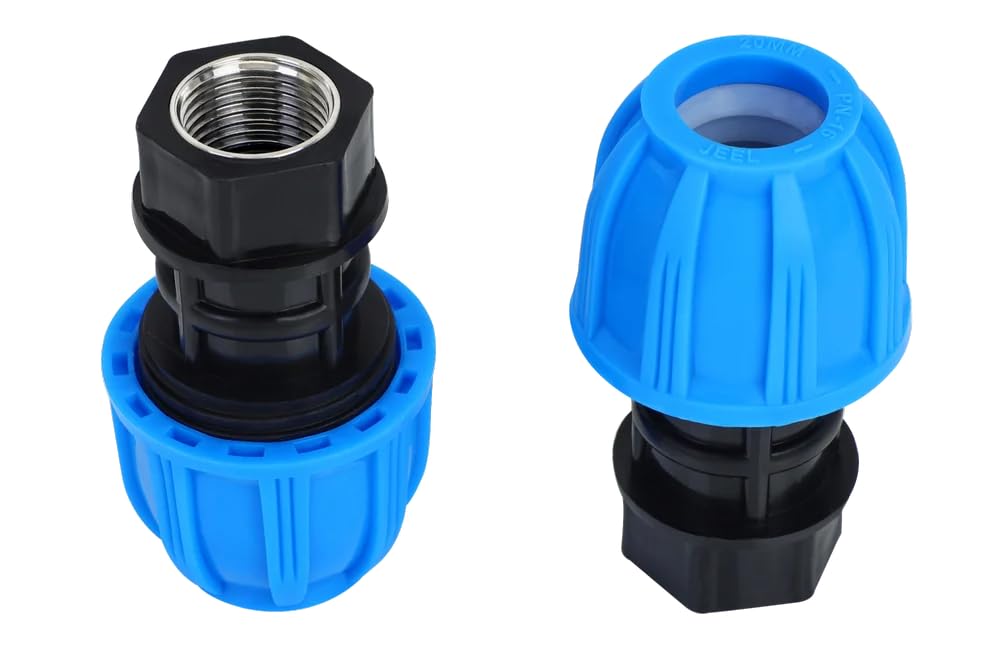 Hydure Brass Female Threaded Adapter for HDPE & PP Pipes | Durable Leak-Proof Pipe Connector for Plumbing, Irrigation & Gas Systems (1/2" / 20mm)-picture-30