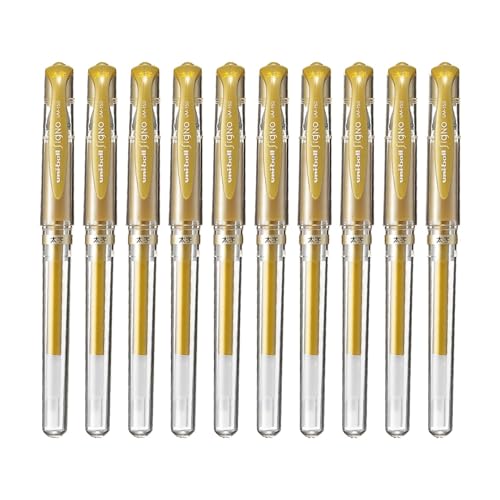 Bolígrafo Uni Mitsubishi Signo Broad 1.0 mm Oro Juego x10