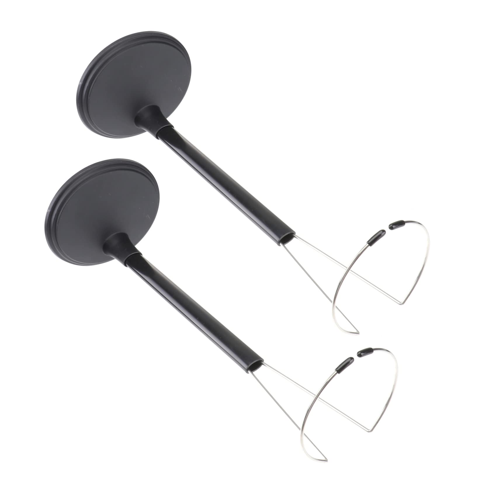 KOMBIUDA 2Pcs Portable Doll Stand Display Rack for Dolls Storage Rack Lightweight Support for Home and Store Black Color for Doll Collection