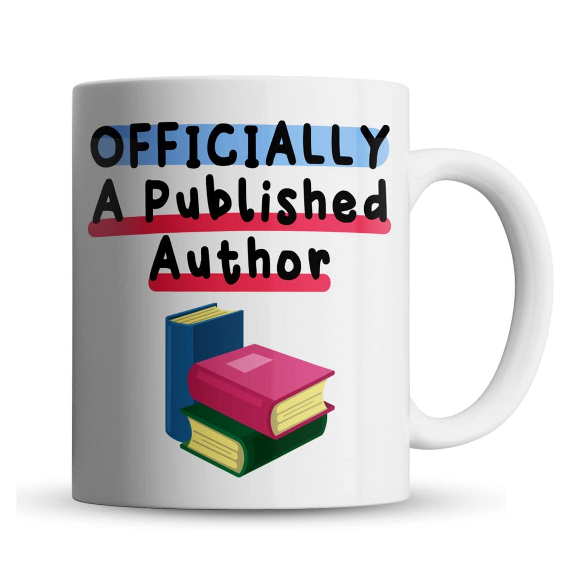 Inky Penguin - Published Author - Book, Writer Gift Mug, Ceramic, 11fl. oz.