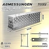 Truckbox Deichselkasten D100 inkl.Montagesatz Aluminium Deichselbox Trucky - 5