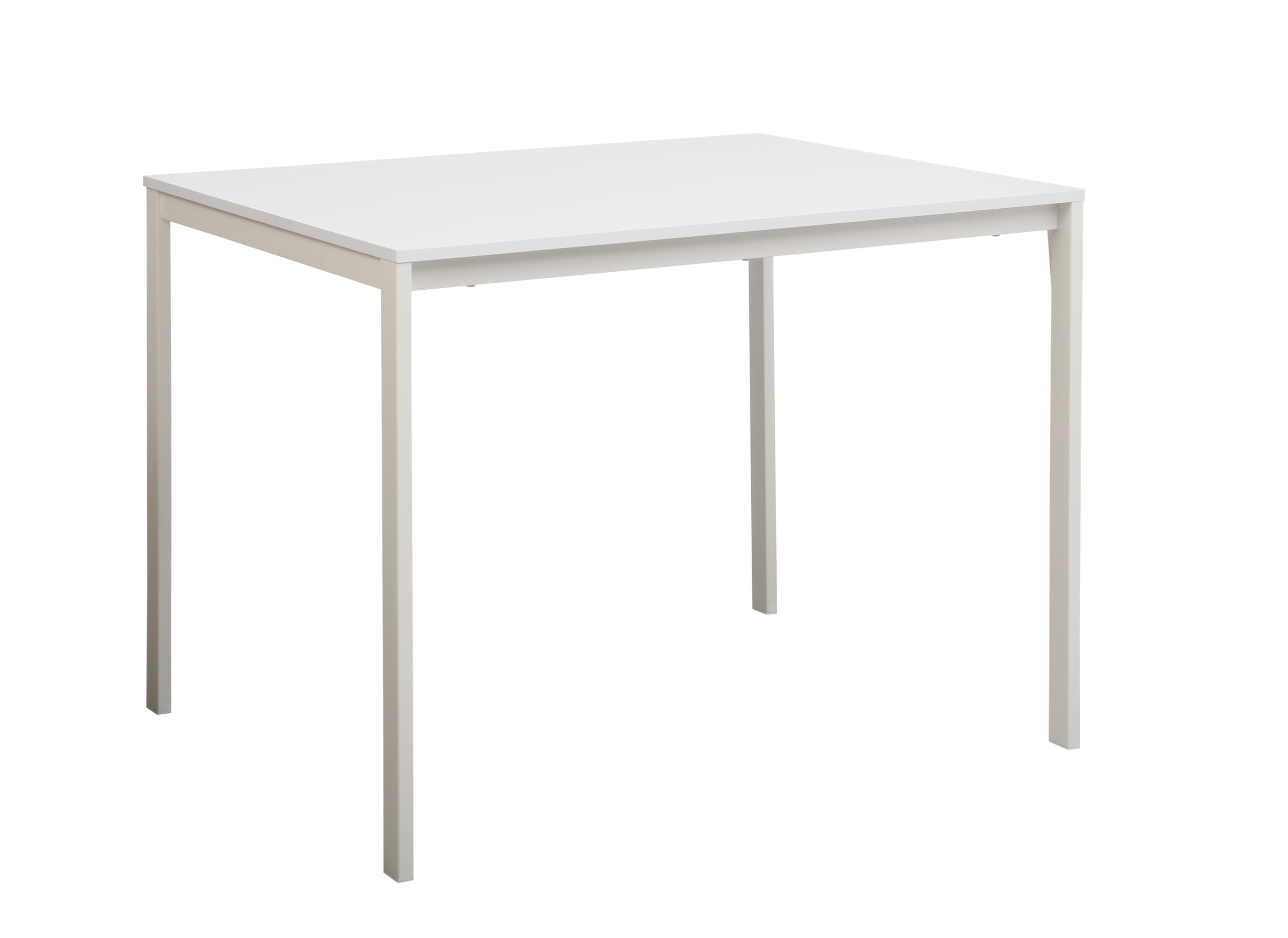 AVANTI TRENDSTORE Grosseto - Tavolo da pranzo con struttura in metallo bianca e piano in legno laminato bianco Disponibile in 3 diverse dimensioni e 3 diversi colori. Dimensioni LAP ca. 100x75x75cm
