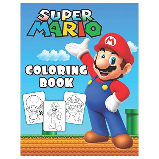 Super Mario Coloring Book: 41 Illustrations for Kids