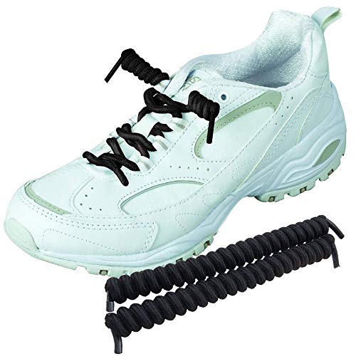 Coobbar 10 Pair Curly Elastic Shoelaces No Tie Trainer Kids Shoe Laces Colours for Childs and Adults Best in Sports Flat Shoelace
