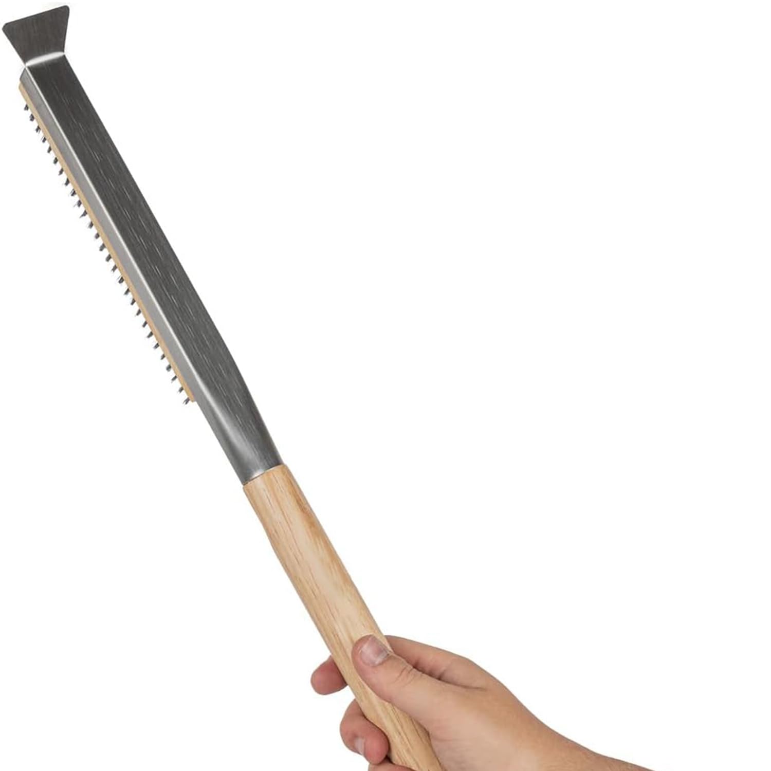 Pizza-Ofen-Bürste, Pizzastein-Reinigungsbürste, Besen für Pizzaofen, Pizzastein Reinigungsbürste mit Schaber, Profi Pizzaofen-Bürste, zur Reinigung von Pizzaöfen, Gasgrills und Küchenöfen
