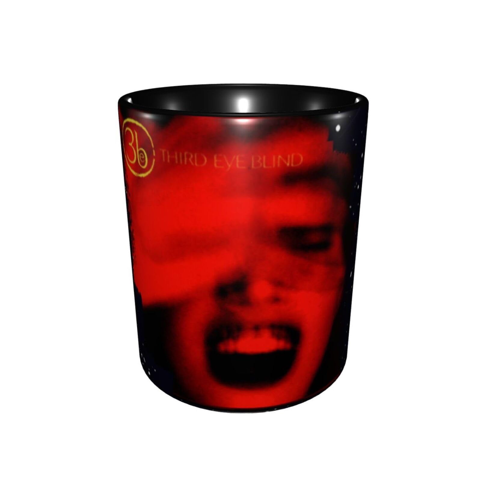 11 OZ Ceramic Coffee Mugs Third Eye Rock Blind Band Novelty Mug Tea Cup with Handle for Home Office Decor
