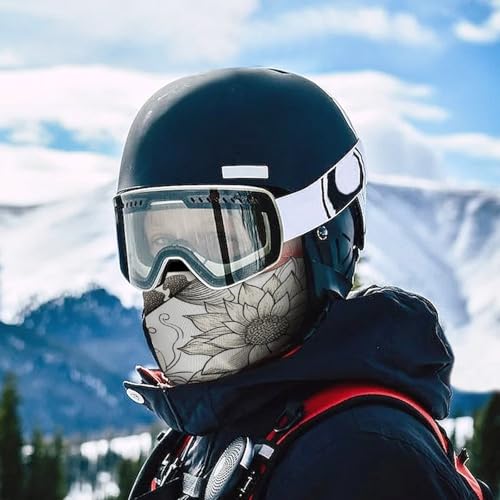 Máscara facial de pasamontaña con diseño de hojas de carpa japonesa para hombre y mujer, protección solar, transpirable, cubre todo el cabeza para senderismo, ciclismo, running y conducción miniatura 5