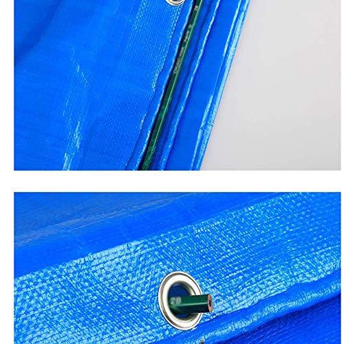 Bâche imperméable robuste 7.7x9.8m bleue avec œillets OKUOKA - 7
