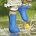 Hehainom Boys Rain Boots Toddler Kids Rain Boots Size 12Blue Waterproof Rainboots Easy-on Light Weight Chelsea Rain Shoes