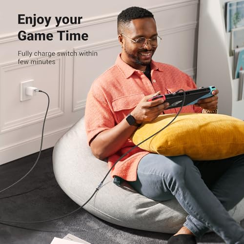 Image of UGREEN USB C Extension Cable 10Gbps Type C Male to Female Extender Cord Nylon Braided 100W Fast Charge 4K 60Hz Video Display Lead Compatible with iPhone 17, MacBook /iPad Pro Air Space Gray (1M)