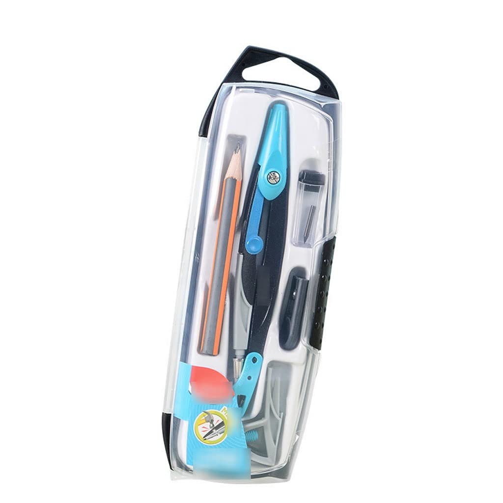 NEBEMathematical Geometry Set Compass Set, Compass for Geometry Math Geometry Kit Drafting and Drawing Tools for Student and Engineering Drawing Student Compass Set(A)