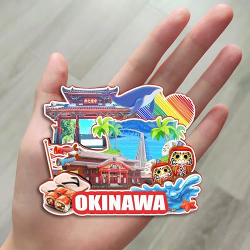 Imán Decorativo de Nevera Okinawa Japón 3D Clásico miniatura 4