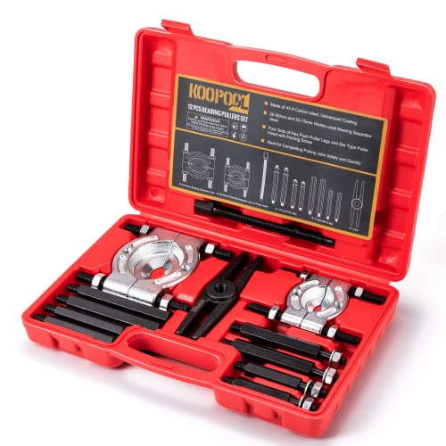 KOOPOOL Bearing Puller 12Piece, Gear Puller Set, Wheel