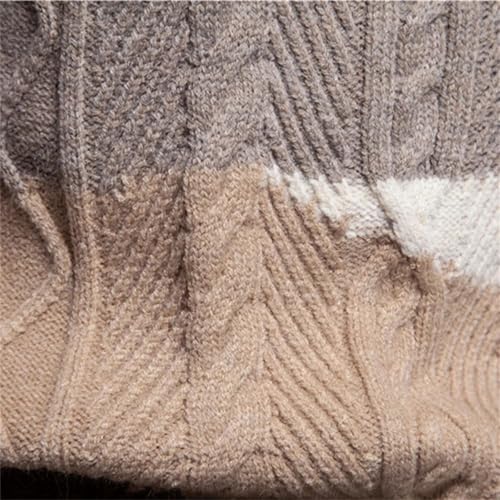 Men'S Autumn and Winter O-Neck Long-Sleeved Sweater Knitted Pullover Pattern Casual Warm Sweater4