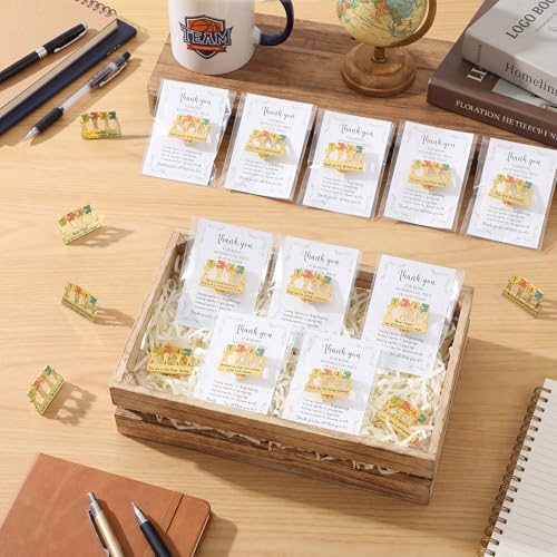 Image of 20 Pack Employee Appreciation Gift Bulk, TEAM Pin, Assorted Styles | Puzzle Piece Enamel Pins, with Inspirational Cards, Recognition Motivation Gifts for Employees Volunteers Coworker Staff