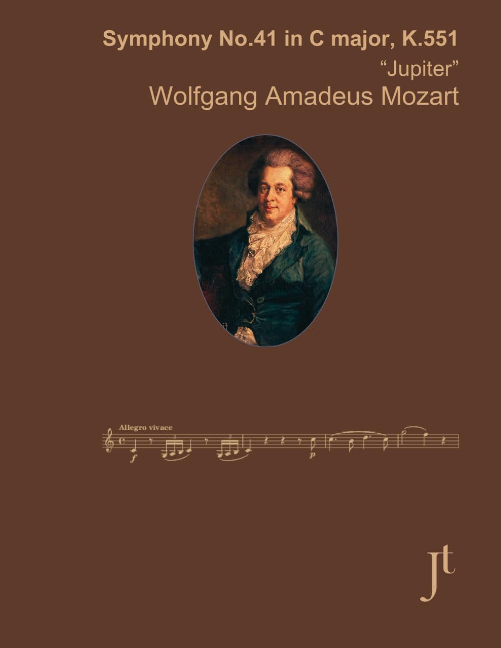 Mozart Symphony No. 41 in C major, K. 551: Full bound score for study, performance, and review