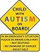 eDesign 2-Pack Child with Autism Alert Responders and Autism Awareness Love Puzzle Piece Car Truck Decal Sticker | Premium Quality Vinyl Sticker Size 5-Inches