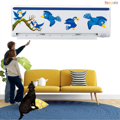 Image of '3D Nature Colorful illustration '' AC Sticker (96 cm x30 cmx 24 cm)Multi (Multicolour 10)
