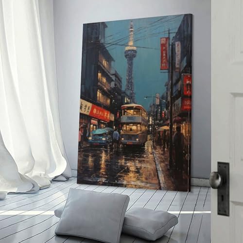 Toile Tokyo pour décoration de chambres et salle de bain