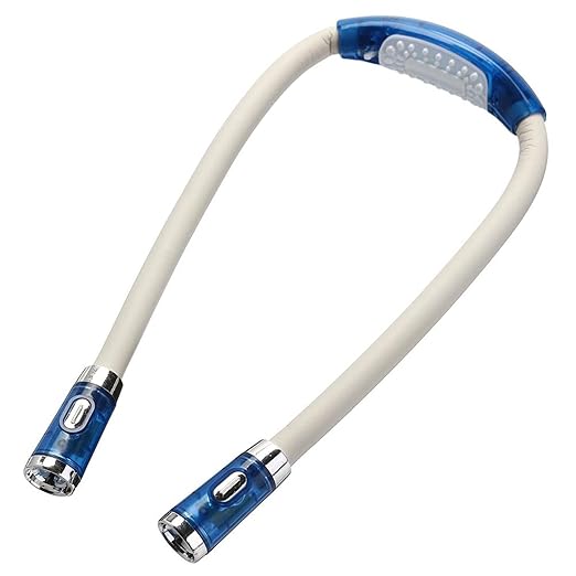 ZALHIN Reading Light Reading Lamp Neck Book Light Rechargeable Work Lamp Handsfree Durable LED for Flexible Hug Torch Repairing Lighting (Color : Hortel)