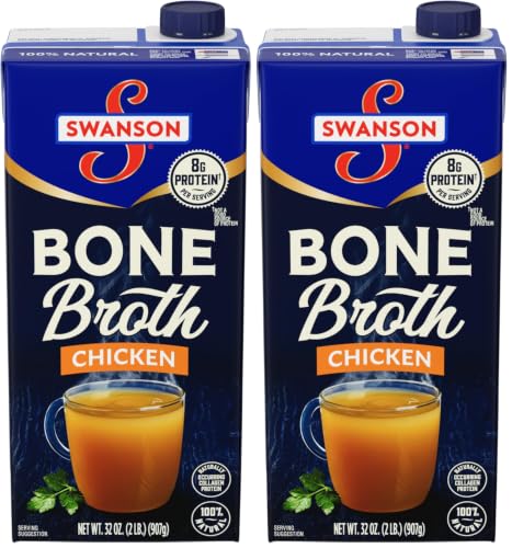Image of SWANSON S Chicken Bone Broth, 32 oz Carton (Pack of 2)