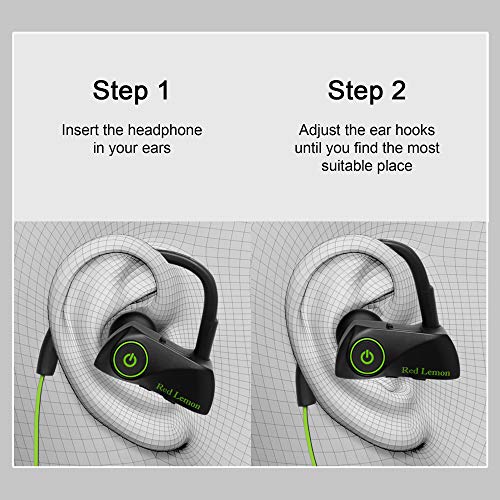 Image of Red Lemon Bolt S280 Bluetooth Sports Stereo Wireless IPX7 Waterproof Headphone (Green-Black)