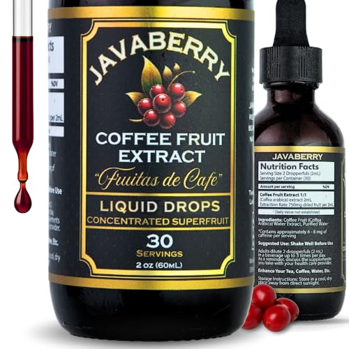 Javaberry - Natural Cognitive Brain Support - Memory & Focus | Decaffinated Coffee Fruit Liquid...