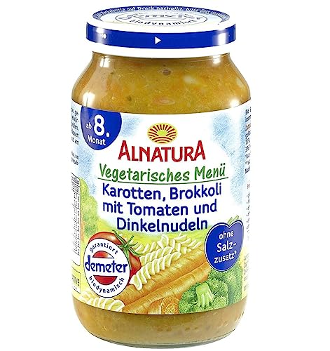 Alnatura Bio Karotten Brokkoli mit Tomate und Dinkelnudeln, ab dem 8....