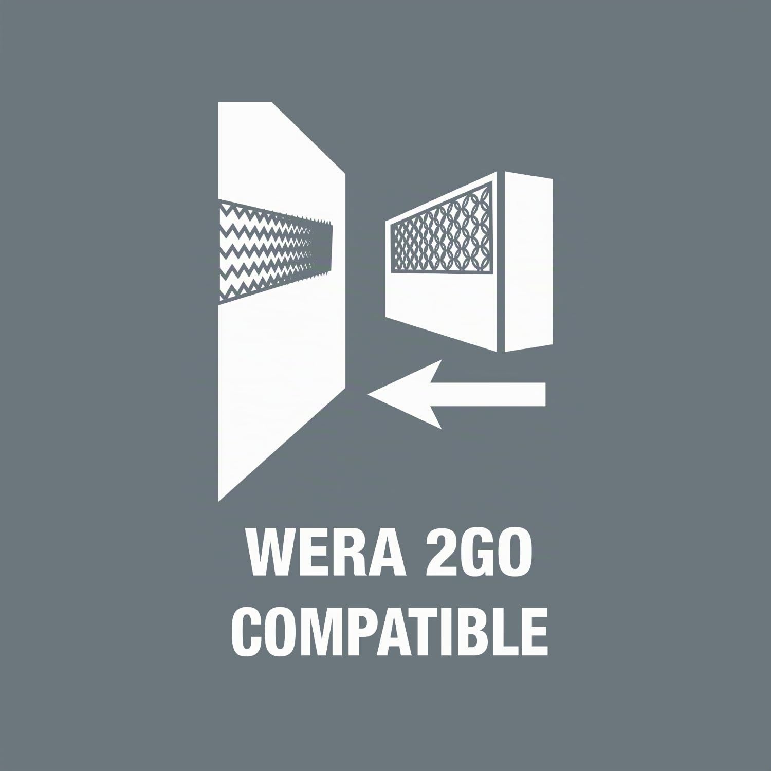 Wera 05003972001 Belt B 3 Torx® Hf zyklop Jeu de Douille-Embouts Torx® 3/8" avec fonction de retenue, 9 pièces, Noir