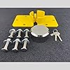 Stoplock Commercial 'Van Lock' W/Keys HG 199-00 - Anti-Theft Security Device Rear or Side Doors - Vehicle Crime Prevention , Yellow #1