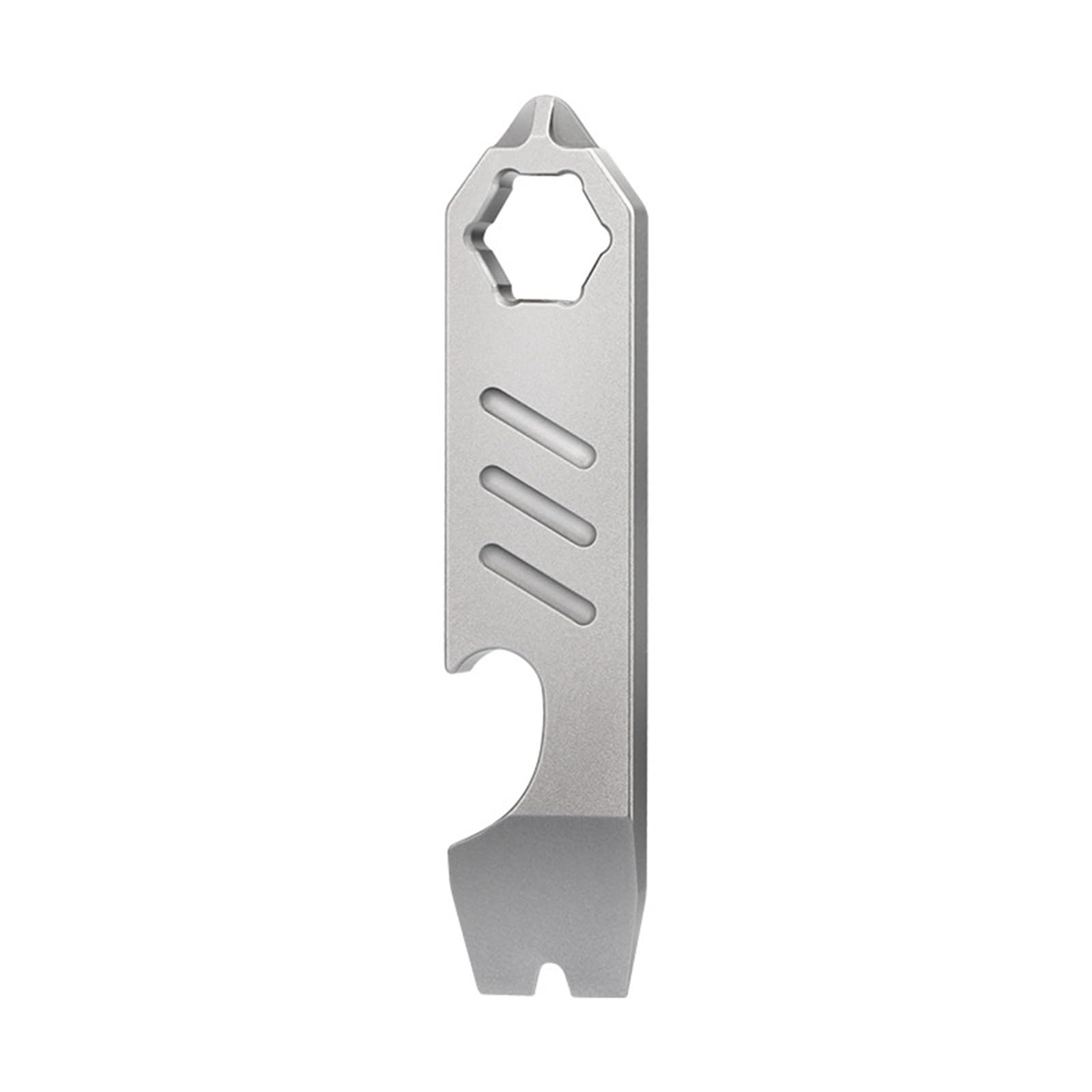 Hamans Mini Titanium EDC Pry Bar EDC Pocket Multi Tool Bottle Opener Screwdriver Wrench