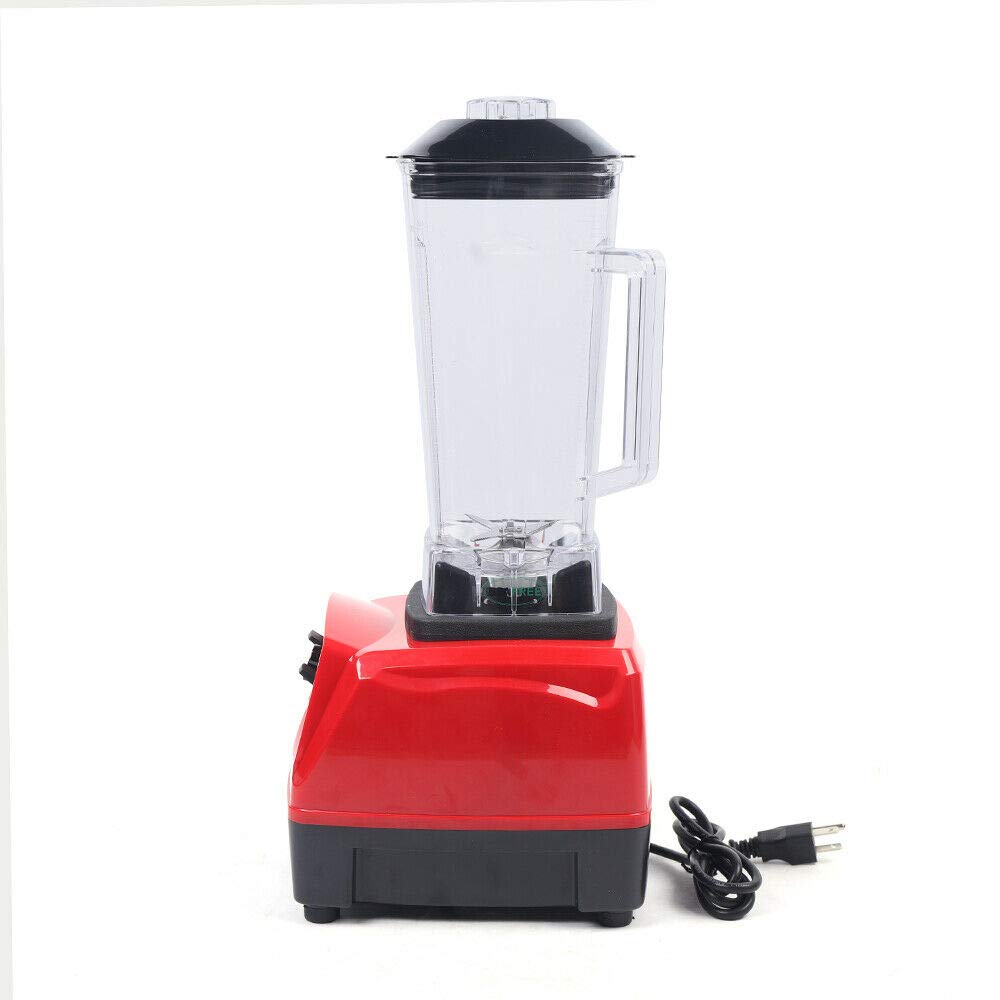 Commercial Grade Blender Mixer 2200W Smoothie Shake Blender Portable Food Blenders Juice Maker Extractor Countertop Blender Fruit Food Mixer Soy milk Juicer Processor (Red)