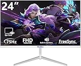 Sealan 24 inch Computer Gaming Monitor 75Hz Refresh Rate 16:9 Aspect Ratio 1080P Display HDMI Ports with Frame-Less/Tilt/Ergonomic for Office and Home Supports wall Mount (75 * 75mm)