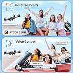 Drone-with-Camera-for-Adults-ATTOP-1080P-Live-Video-120-Wide-Angle-APP-Controlled-Camera-Drone-for-Kids-8-12-Beginner-Friendly-with-1-Key-FlyLandReturn-RemoteVoiceGestureGravity-Control-FPV-Drone-w-Sa