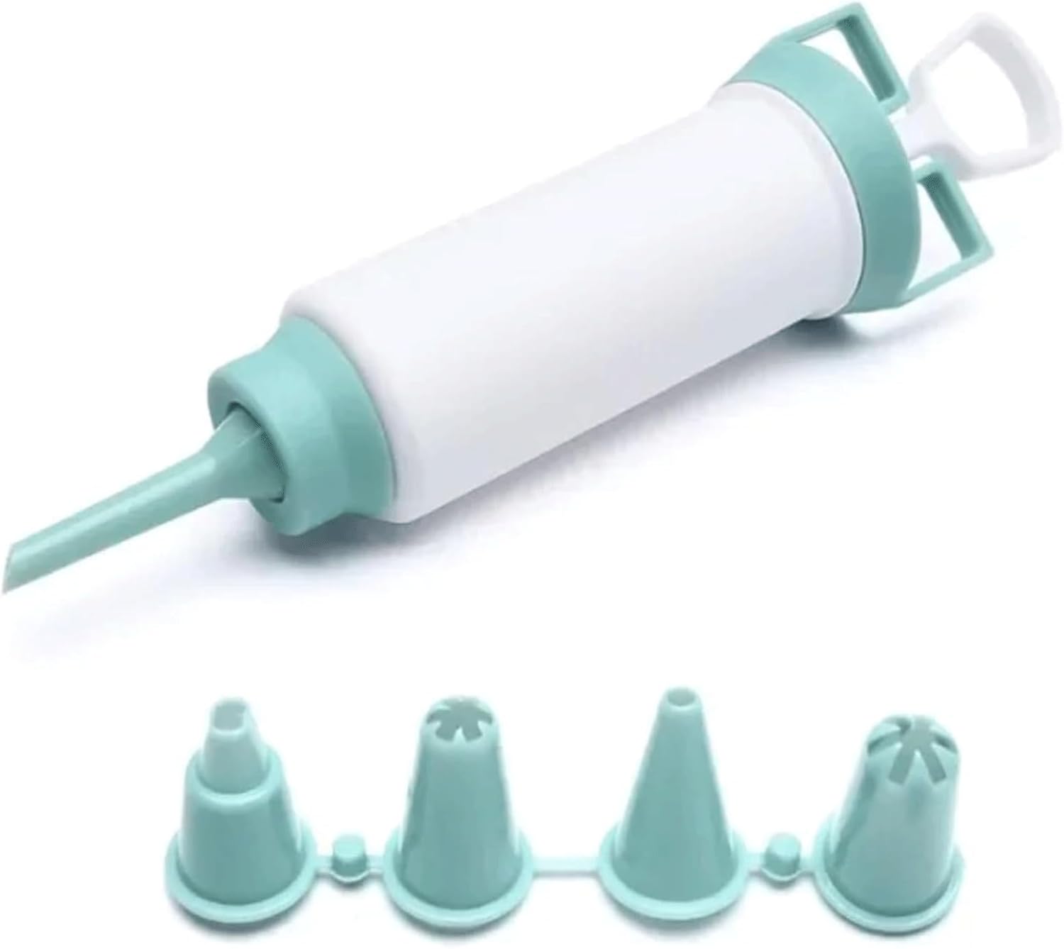 Pastry Nozzles Piping Tips 1 Set Icing Tips Flower Russian Tips Pastry Syringe Nozzles Set Extruder Decorating Tips Easy to Use(Pink)