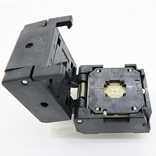 QFN40(5x5)-0.4 Burn in Socket QFN40 MLF40 WLCSP40 Package Testing Adapter, 0.4mm Pitch IC Size 5x5mm NP506-040-007-SC-G QFN IC MCU Programming Socket Burn-in(Clamshell, 0.4mm)