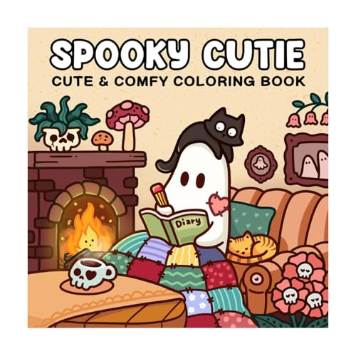 Spooky Cutie Coloring Book - Creative Pages for Adults & Teens | Featuring Adorable Goods Cozy Spaces Coloring for Relaxation