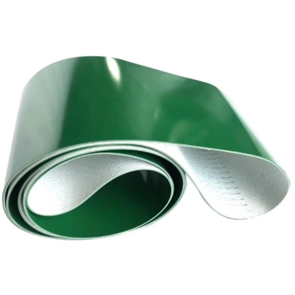 Obwód przenośnika PVC 850 mm szerokość 50 mm grubość 1 mm zielony kolor - przemysłowy pas transportowy do wydajnej obsługi materiałów i logistyki