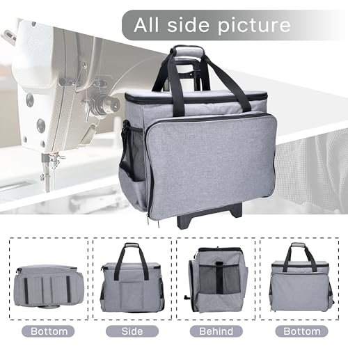 Mdnd Industry FSMC04PK Large Sewing Machine Case With Wheels - Big Size Sewing Machine Bag thumb #4