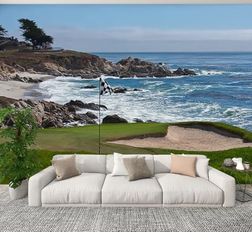 Peel and Stick Golf Ocean Mural