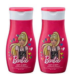 Barbie Conditioning Shampoo - Soft & Silky 200ml | Paraben, Sulphate & Gluten Free | Dermatologically Tested | Enriched With Silk Protein | For Shiny & Healthy Hair | Shampoo For Girls | Pack of 2