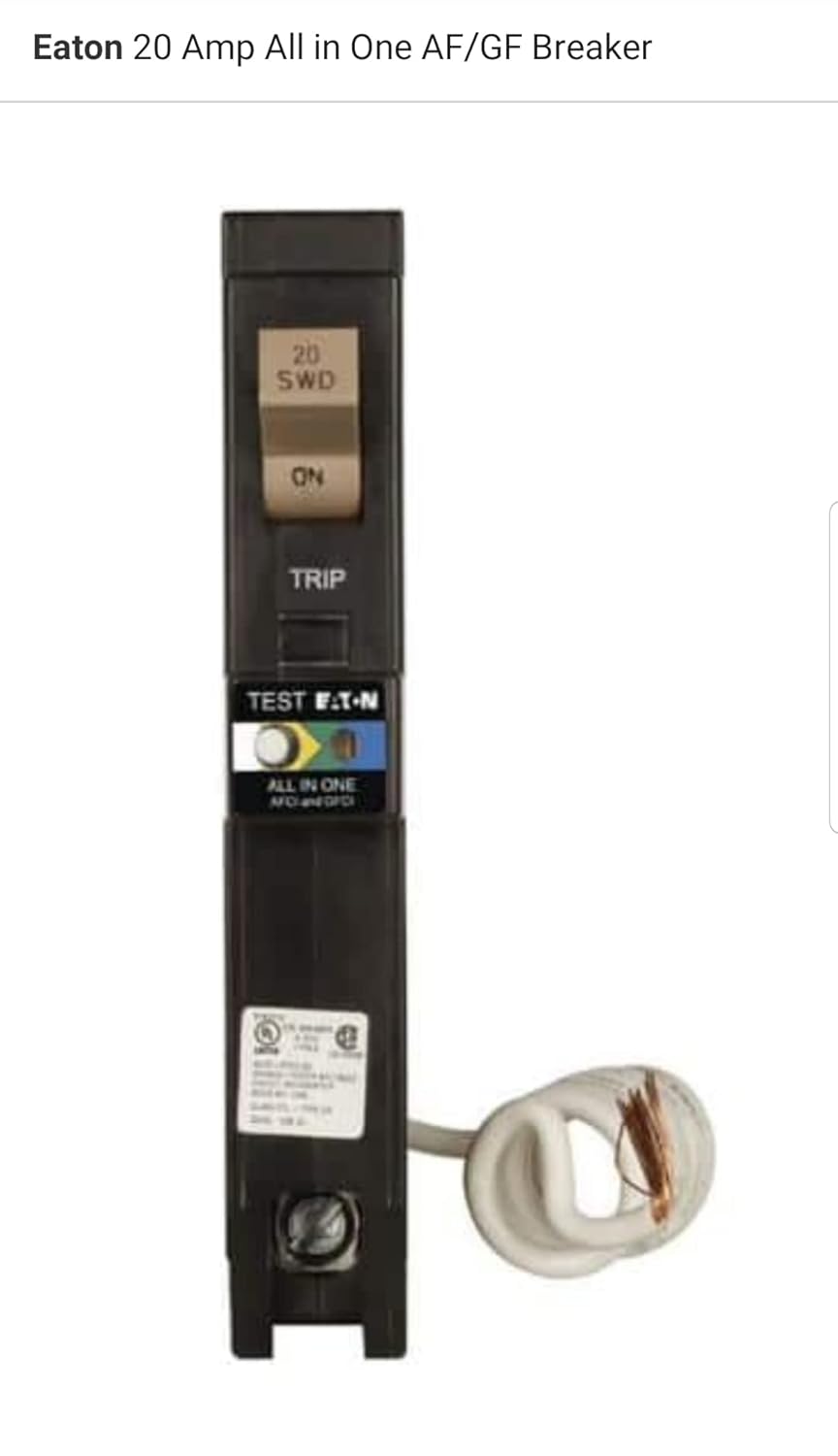 All-In-one Breaker 20 Amp single pole CHFN120A1CS Eaton