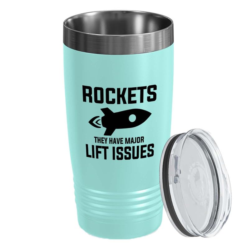 Rocket Science Teal Edition Viking Tumbler 20oz - Rockets They have - Spacecraft Aeronautics Aviation Aircraft Engineering Aerodynamics Technician space lover outer space