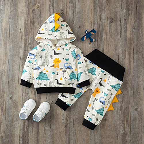 EnJoCho Infant Clothing for Autumn Kids Toddler Infant Boys Casual Long Sleeves Cute Cartoon Prints Hooked Sweatshirts2