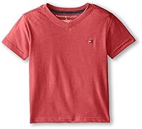 Tommy Hilfiger Little Boys' Core V-Neck Tee,Bullseye,6