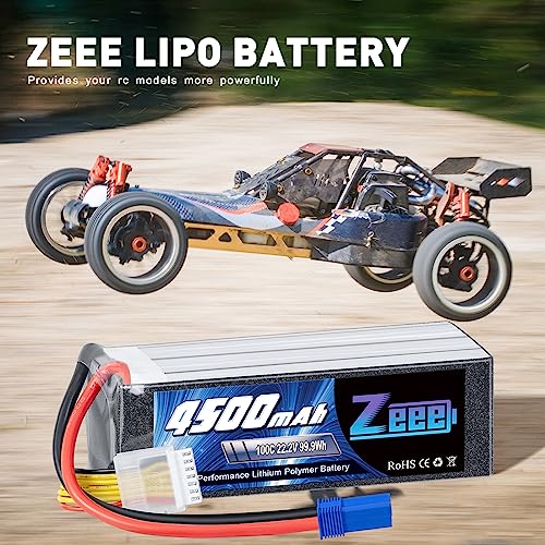 Zeee 6S Lipo Battery 22.2V 100C 4500mAh RC Battery Soft case with EC5 Plug for RC Airplane Helicopter RC Car Truck Tank Drone Racing Hobby - Image 7