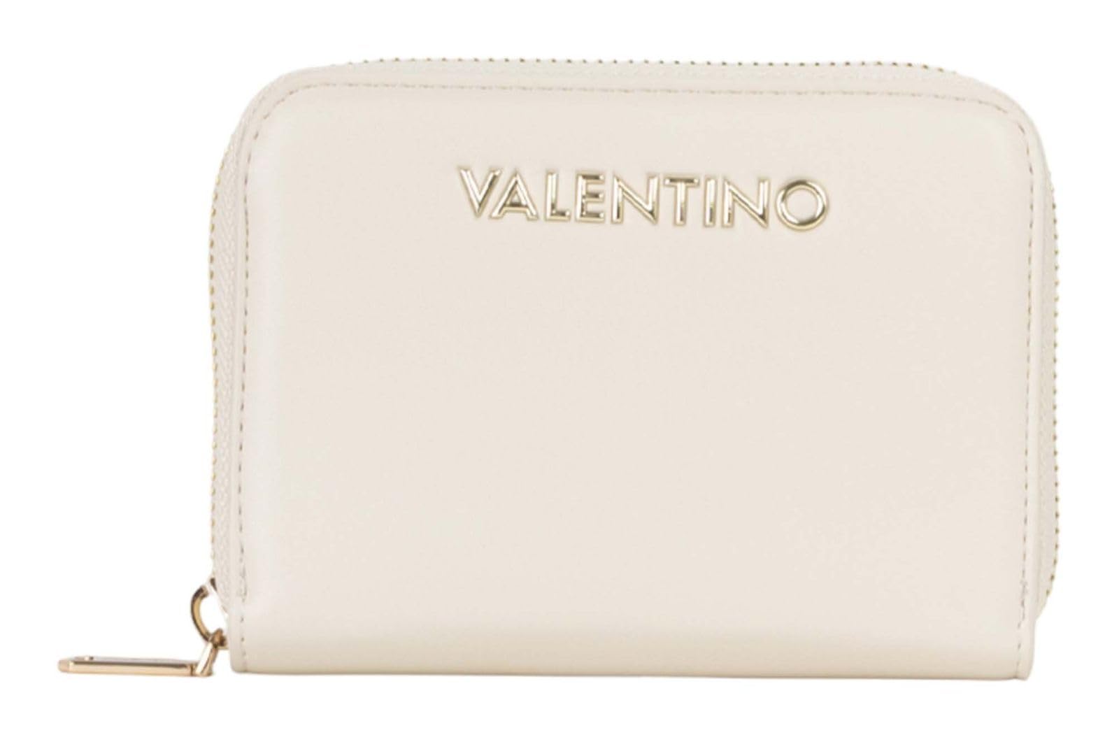 Valentino Monedero Clio Re Zip Around Wallet Ecru Crema