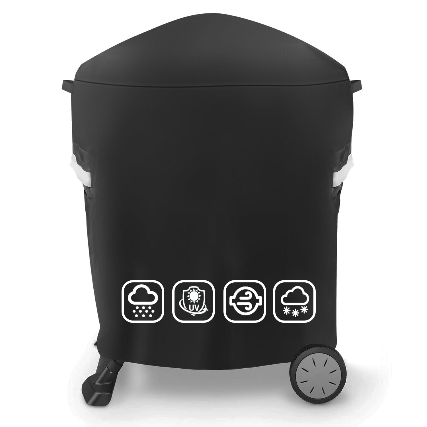 Cubierta de parrilla para Weber Q100/Q200 Series en carro, Oxford 600D, impermeable, resistente al desgarro