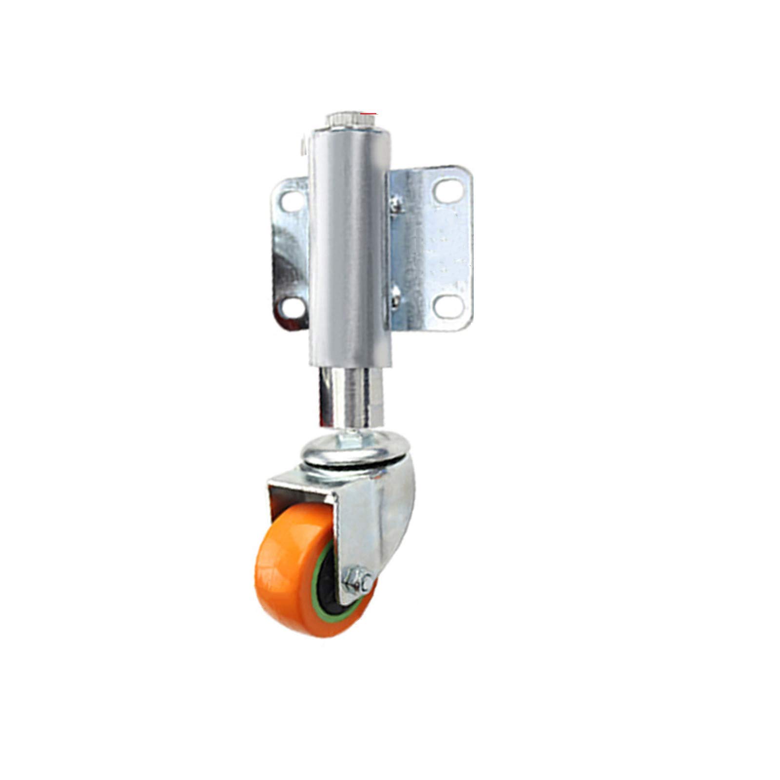 ITTRUH Spring Gate Wheels,Spring Loaded Gate Swivel Caster Fence Polyurethane Wear-Resistant Silent Wheel,Height Adjustable 30/60mm(Universal,30mm)